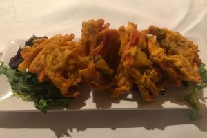 Traditional north indian snacks in indian restuarant indianaroma at Calle de Ventura de la Vega Madrid Spain